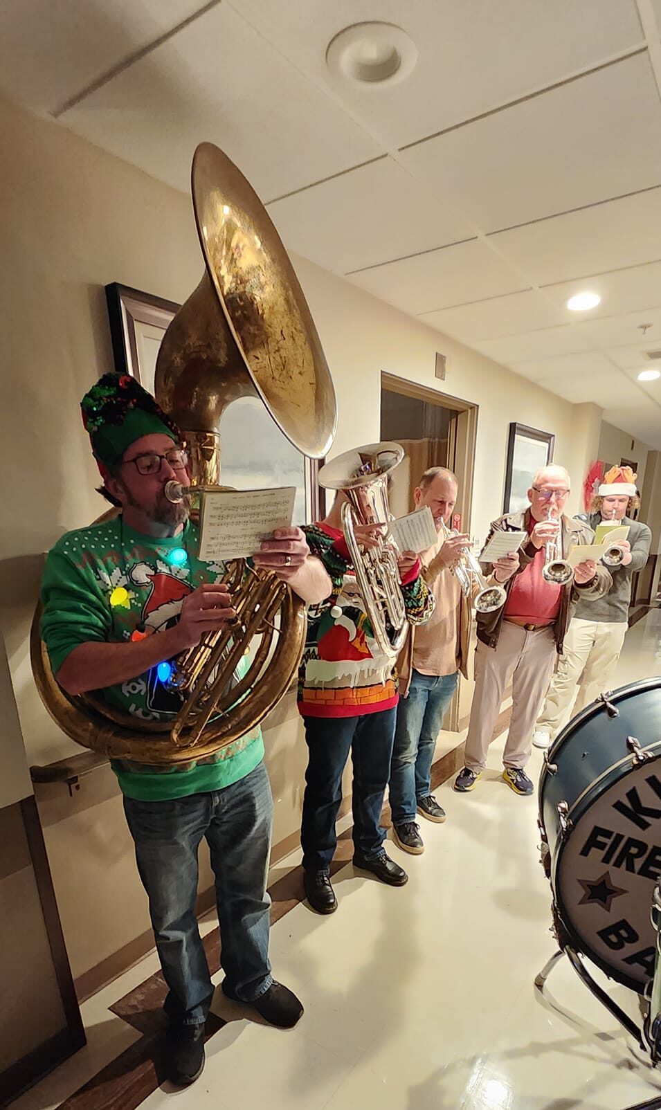 KFB Spreads Christmas Cheer 2023 - Kittanning Firemen's Band